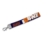 Rico Industries Nba Basketball Phoenix Suns Wrist Lanyard Key Chain, Cute Wristlet Strap Keychain Holder For Women Men Car Keys