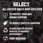 Select Numero 10 Turf Match Soccer Ball, 8-Ball Pack with Duffle Ball Bag and Hand Pump, White/Orange/Purple V25, Size 5
