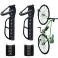 Wallmaster Bike Rack for Garage with Tire Tray,Wall Mount Bicycles 2-Pack Storage System Vertical Bike Hook for Indoor