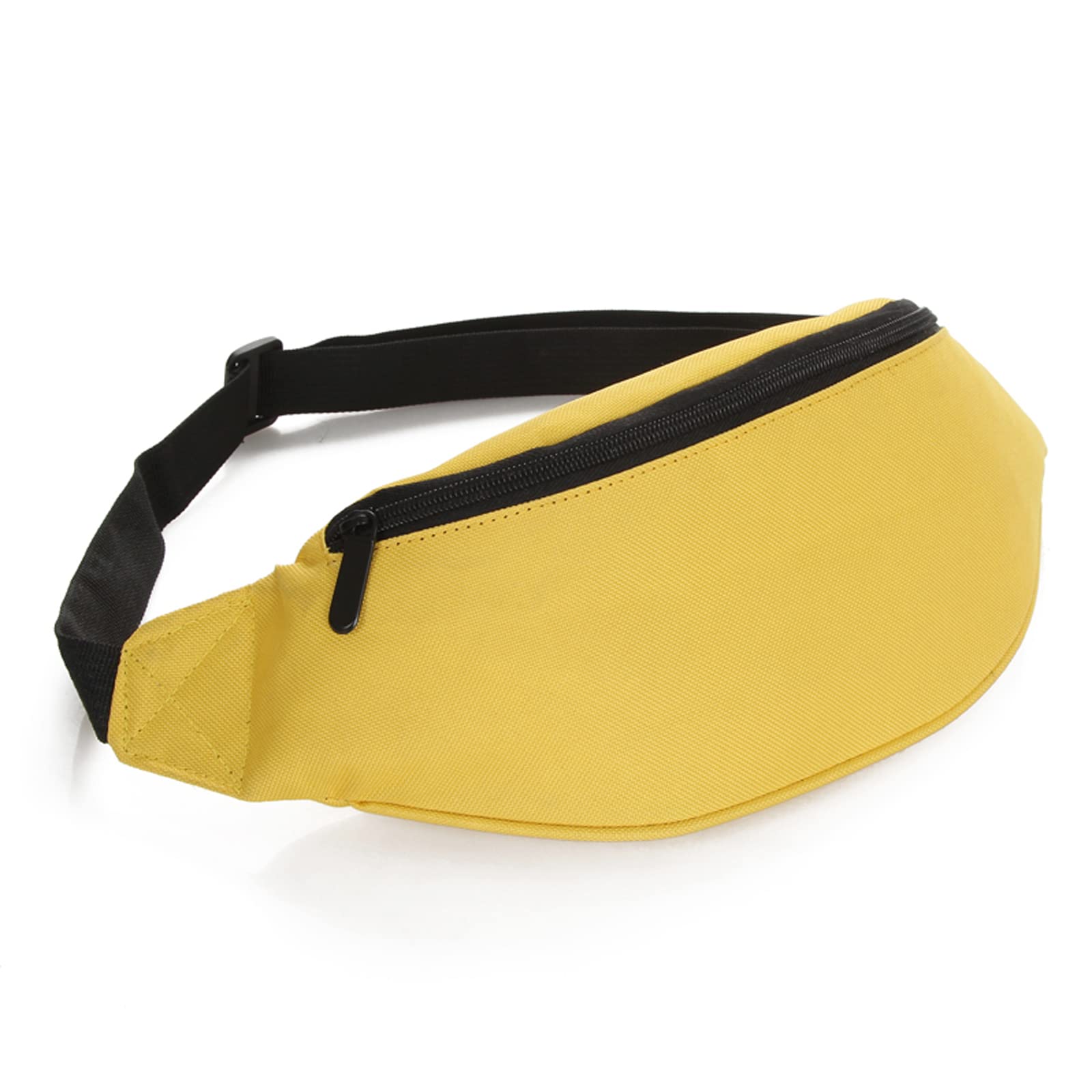 Daitet Yellow Fanny Pack 80S For Men&Women, Crossbody Waist Bag With Adjustable Belt, Large Capacity Bum Bag For Traveling Hikin