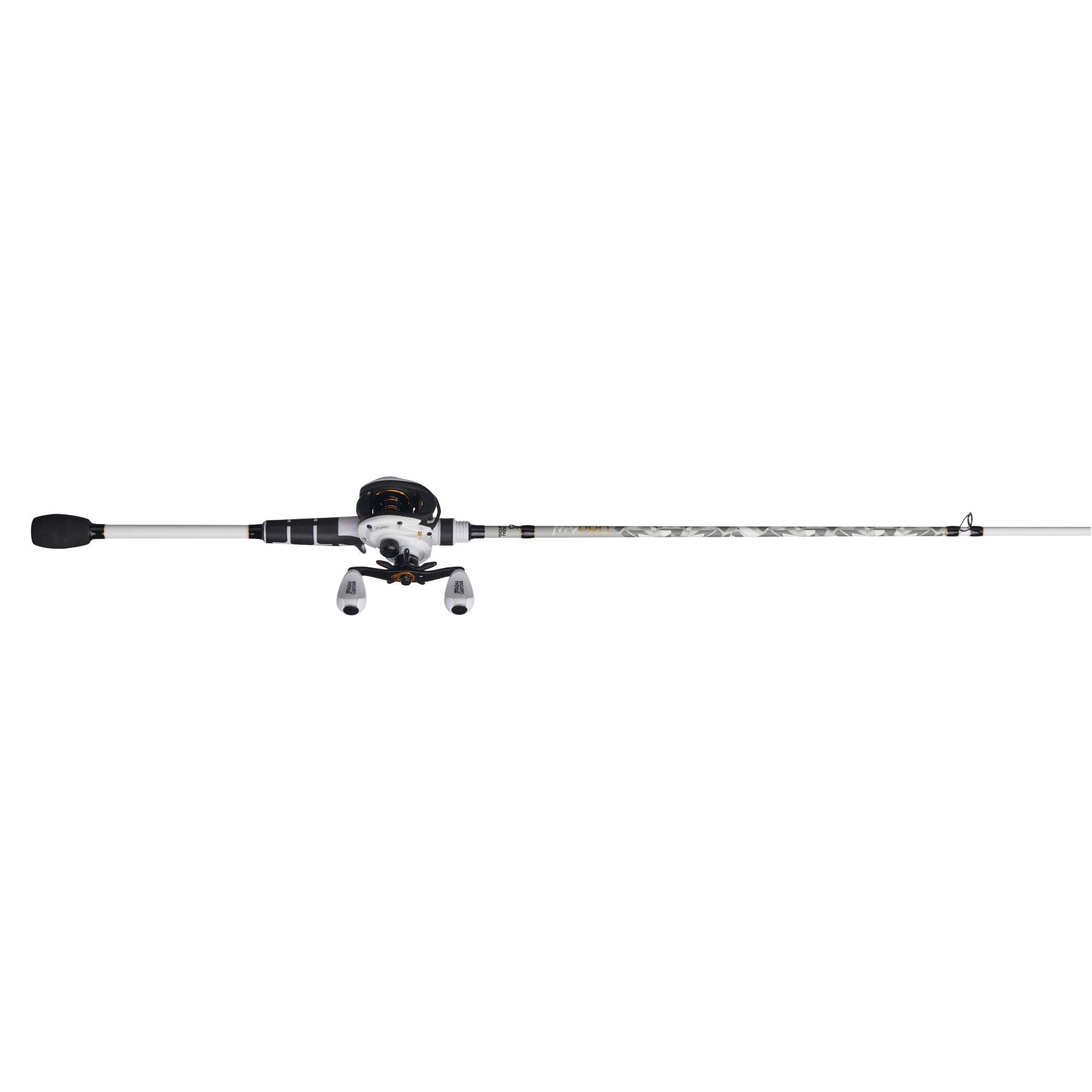 Abu Garcia 7 Max Pro Fishing Rod And Reel Baitcast Combo, 7+1 Ball Bearings With Lightweight Graphite Frame & Sideplates, Magtra