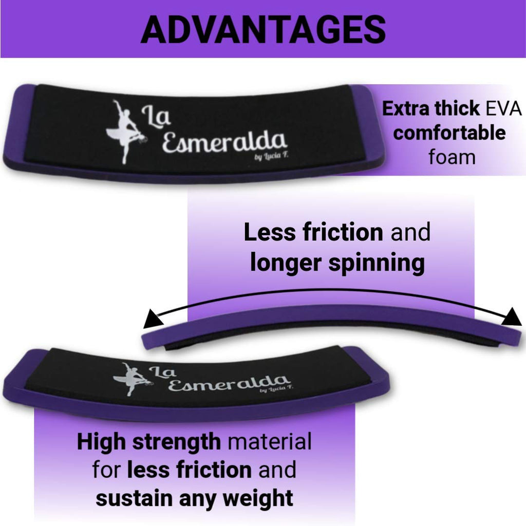 La Esmeralda Ballet Turning Board For Dancers - Figure Skating Ballet Dance Turning Pirouette Board Training Equipment For Dance