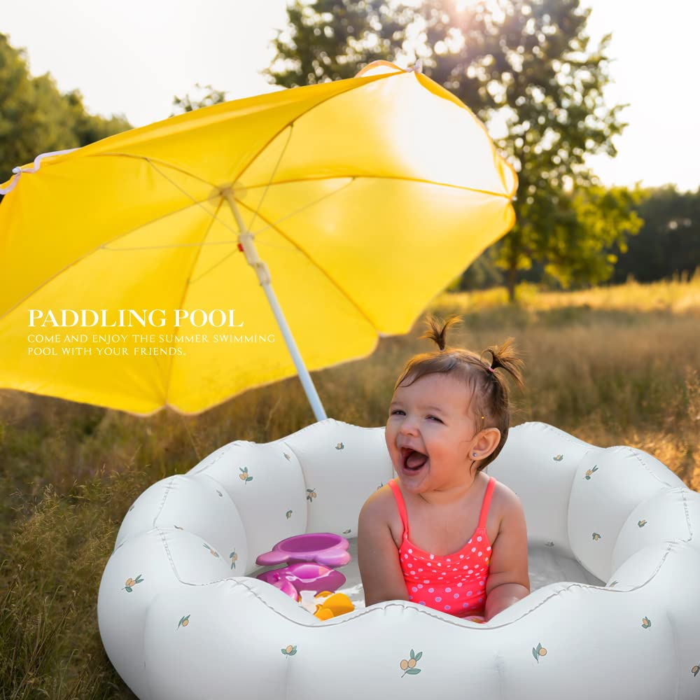 Airswim Inflatable Baby Pool, Portable Paddling Baby Swimming Pool, Toddlers For Ages 0-3 Years Girls And Boys, Indoor& Outdoor,
