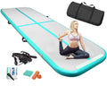 Edostory Inflatable Air Gymnastics Mat 10Ft/13Ft/16Ft/20Ft Training Mats 4 Inches Thick Gymnastics Tracks For Home/Training/Chee