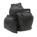 Black - Set of 3 Sizes Roll Top Waterproof Dry bag Kit Storage Compression Bag Sack Poch Packing Organizers Water Resistant Camp