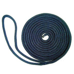 New England Ropes 3/4'' Double Braid Dock Line - Blue W/Tracer - 25'