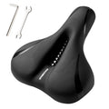 Rockbros Comfort Bike Seat - Universally Comfy Foam Bicycle Seat Fits Stationary, Mountain, And Cruiser Bike Saddles - Easy Asse