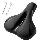 Rockbros Comfort Bike Seat - Universally Comfy Foam Bicycle Seat Fits Stationary, Mountain, And Cruiser Bike Saddles - Easy Asse