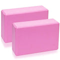 2 Pcs Yoga Blocks Set Of 2, High Density Eva Foam Yoga Bricks, Lightweight NonSlip Sport Exercise Pilates Blocks For Improving