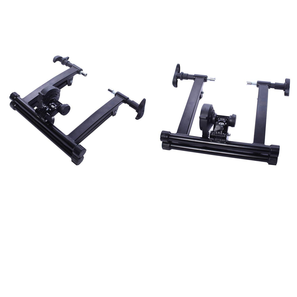 Balancefrom Bike Trainer Stand Steel Bicycle Exercise Magnetic Stand With Front Wheel Riser Block