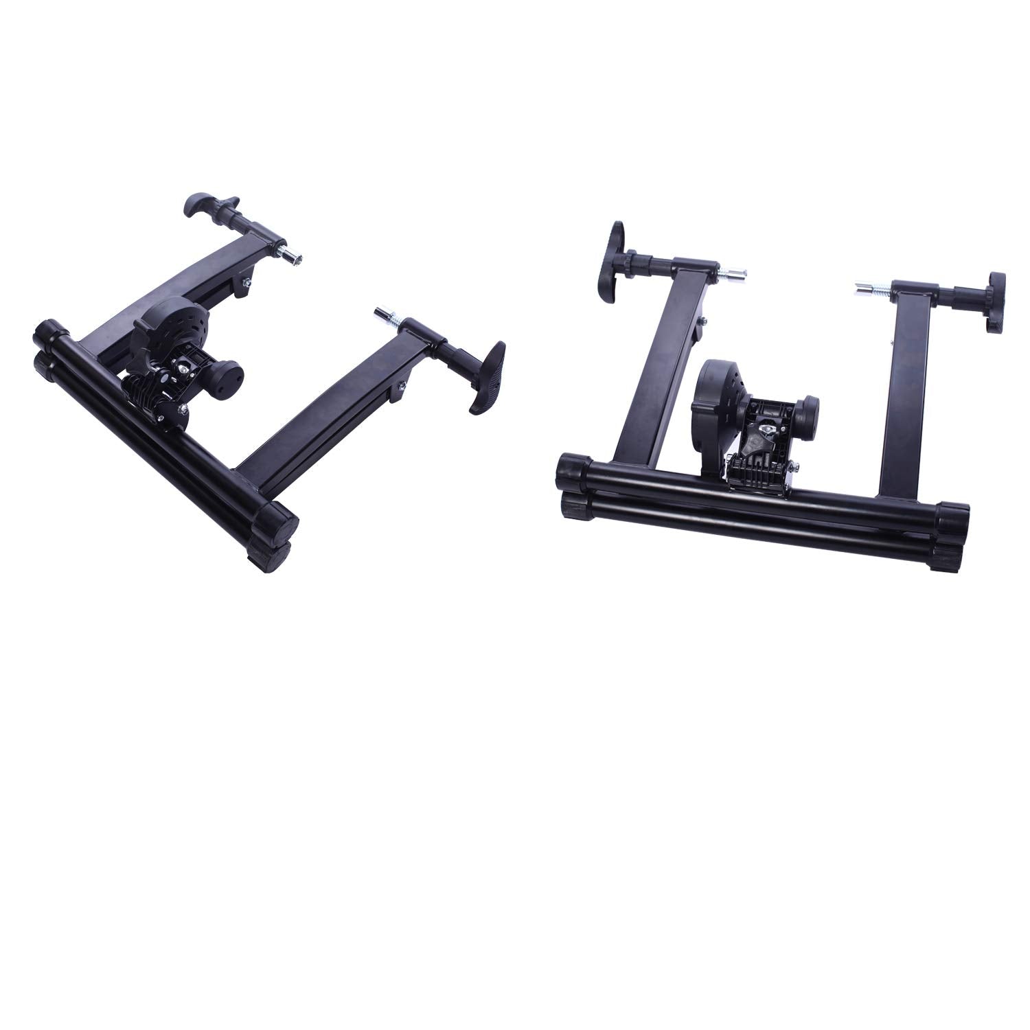Balancefrom Bike Trainer Stand Steel Bicycle Exercise Magnetic Stand With Front Wheel Riser Block