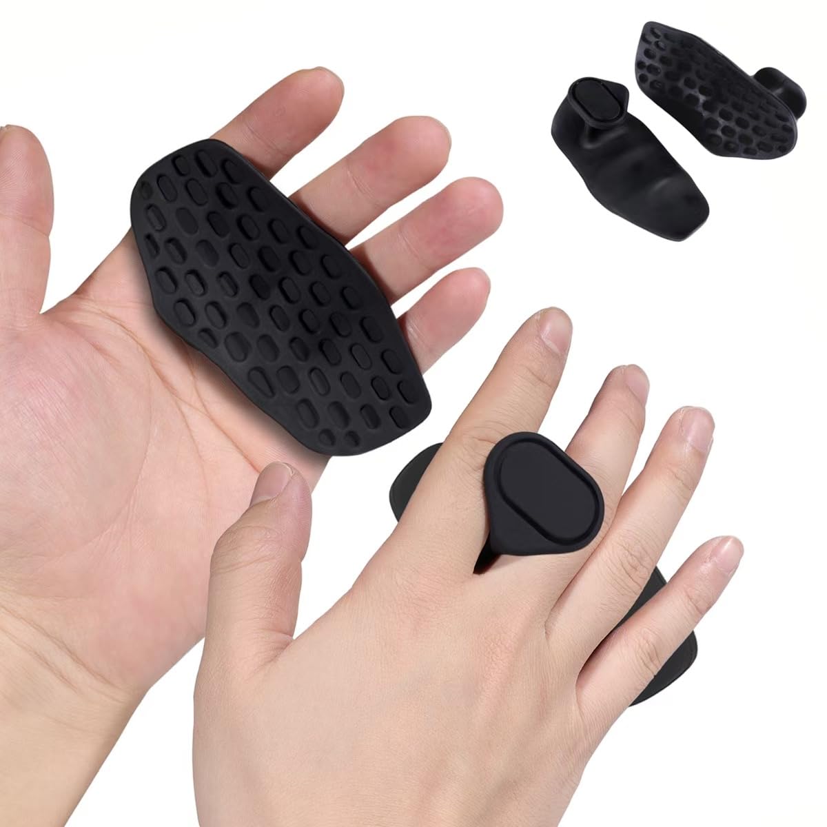 NiuMid Anti-Slip Workout Grips - Ergonomic Rubber Hand Protector Gloves for Weight Lifting, Pull-Ups, Gym Training and Exercise,