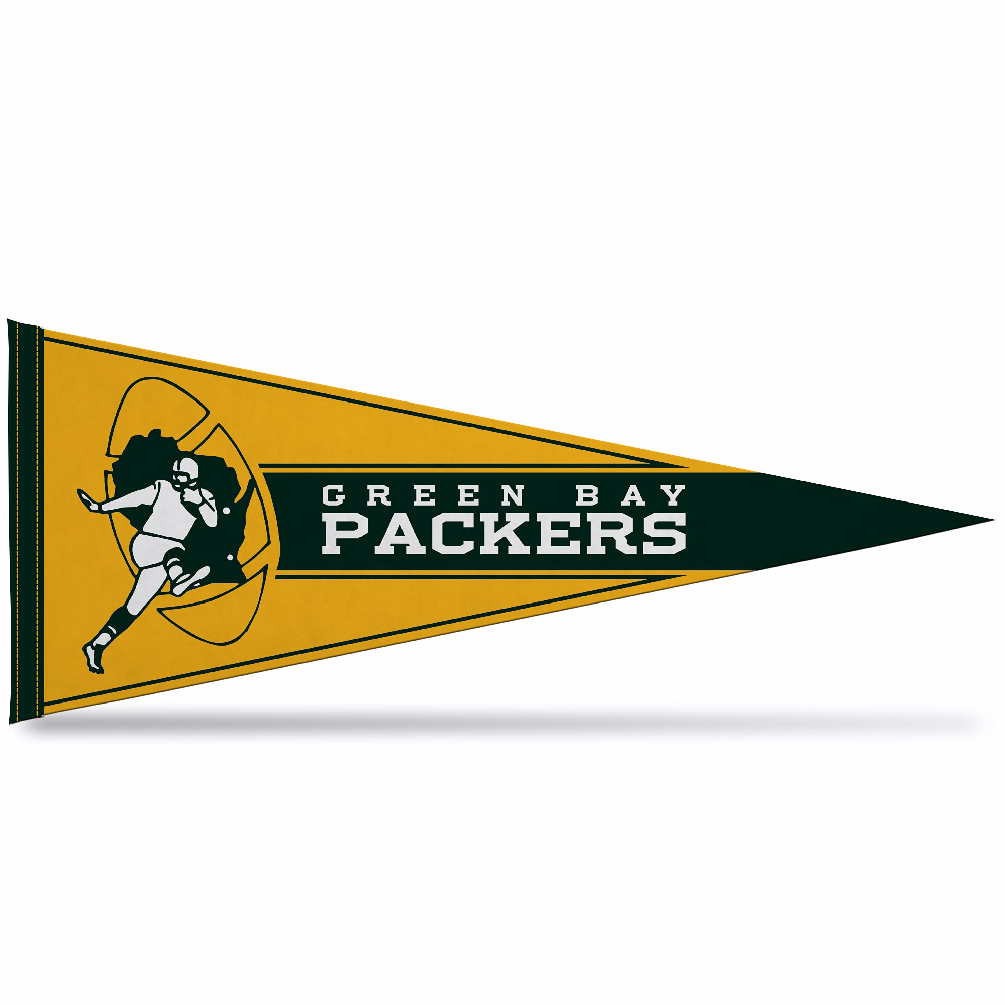 Rico Industries Nfl Football Green Bay Packers Retro 12'' X 30'' Felt Wall D  Cor Pennant - Great For Home/Bed Room/Man Cave D