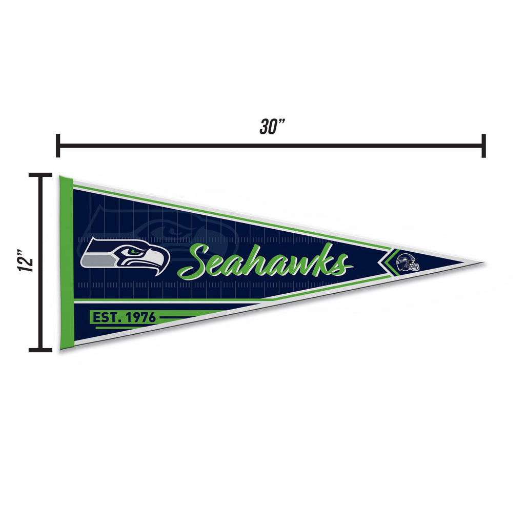 Rico Industries Nfl Football Seattle Seahawks Classic 12'' X 30'' Felt Wall D  Cor Pennant - Great For Home/Bed Room/Man Cave D