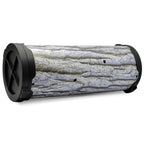 American Hunter 30 Lb Swine Log Feeder | Hunting Versatile Durable Rolling Camo Hog Game Feeder With Auger Ground Screw