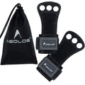 Aeolos Leather Gymnastics Hand GripsGreat For Gymnastics,Pull Up,Weight Lifting,Kettlebells And Cross Training (Black(2 Layers