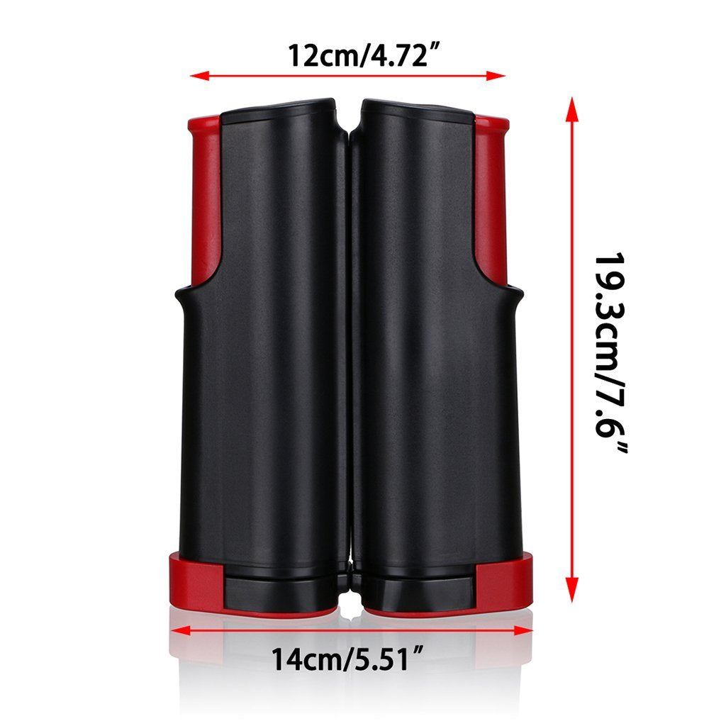 Hipiwe Retractable Table Tennis Net Replacement, Ping Pong Net And Post, 6 Feet(1.8M, Fits Tables Up To 2.0 Inch (5.0 Cm) (Black