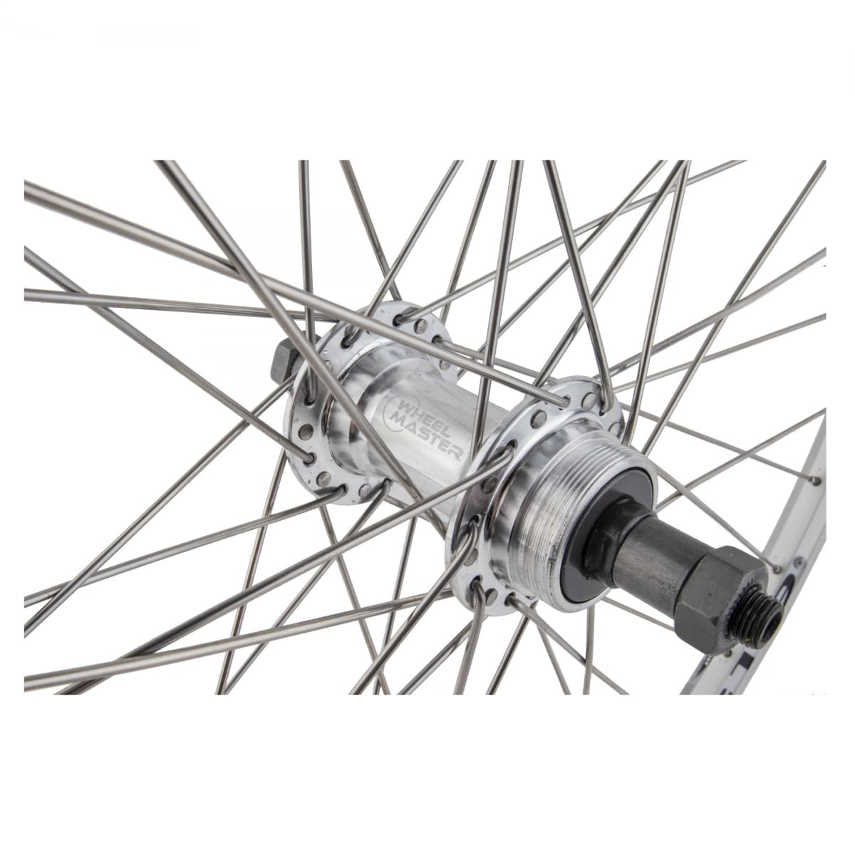 Wheel Rear 26 X 1.5, Wei-Zac19, Silver, Qr Alloy Fw 5-7Sp Silver Hub, 14G Ss Spokes, 36H