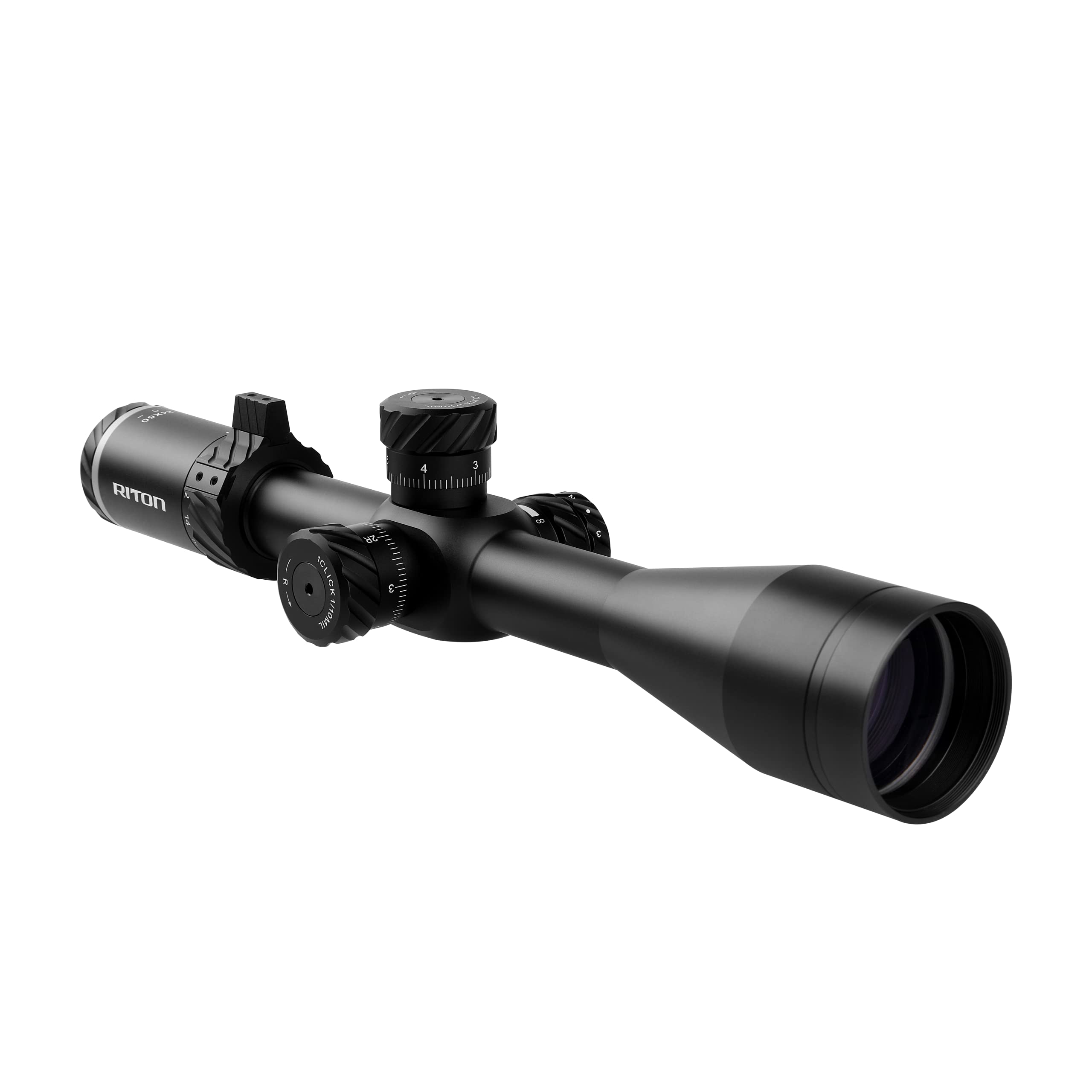 Riton Optics Series 3 Conquer 6-24x50 Riflescope - First Focal Plane HD Glass Illuminated Reticle with Integrated Removable Two 