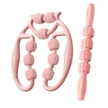 Bnf Massage Roller Handheld Body Sculpting Muscle Roller for ForearmThighs Pink|Foam Rollers|Sporting Goods