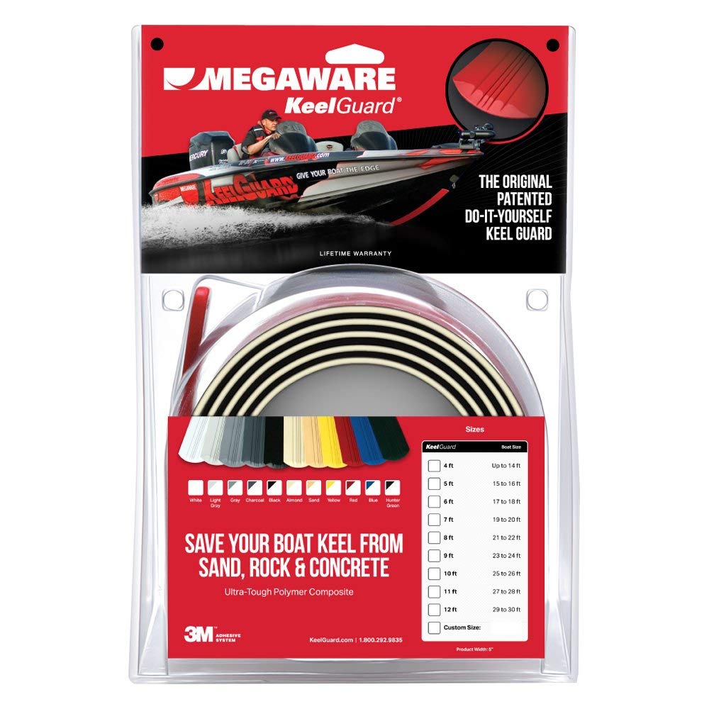 Megaware Keelguard Boat Keel And Hull Protector, 4-Feet (For Boats Up To 14Ft), Almond