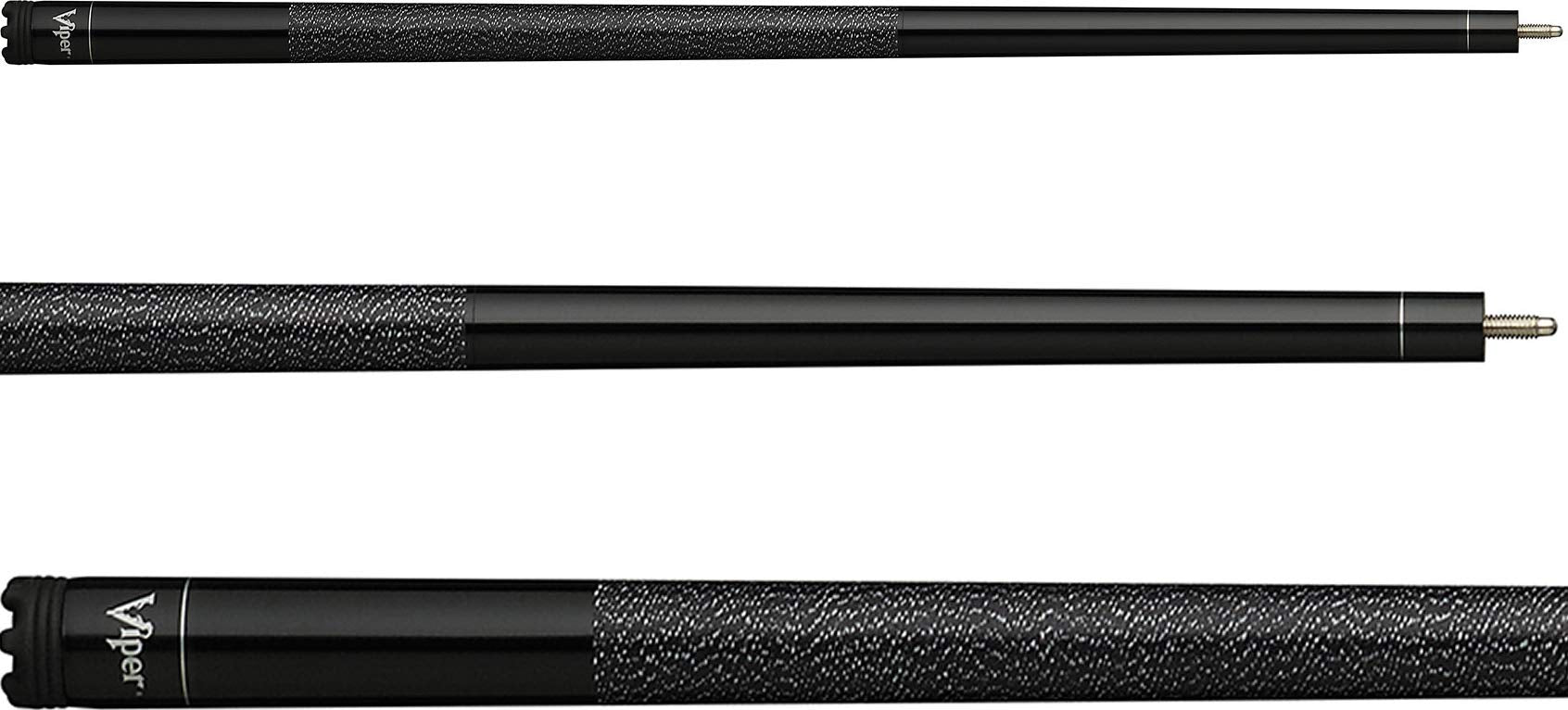 Viper By Gld Products Jump Shot/Break 58'' 3-Piece Billiard/Pool Cue, Black, 20 Ounce (50-0503-20)