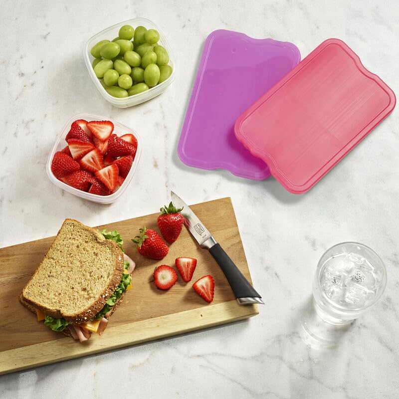 Cool Coolers By Fit & Fresh 4 Pack Xl Slim Ice Packs, Quick Freeze Space Saving Reusable Ice Packs For Lunch Boxes Or Coolers, M