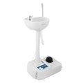 SereneLife Portable Camping Sink with 19L (5+ Gallon) Water Tank, Hands-Free Foot Pump, Soap Dispenser & Towel Holder, Compact D