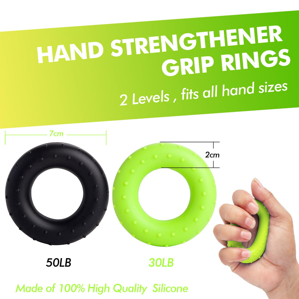 Hand Trainer Kit 8 Pack,Finger Trainer,Gyroscopic Ball, Anti Stress Ball,Grip Trainer With Counter,Finger Stretcher,Hand Grip St