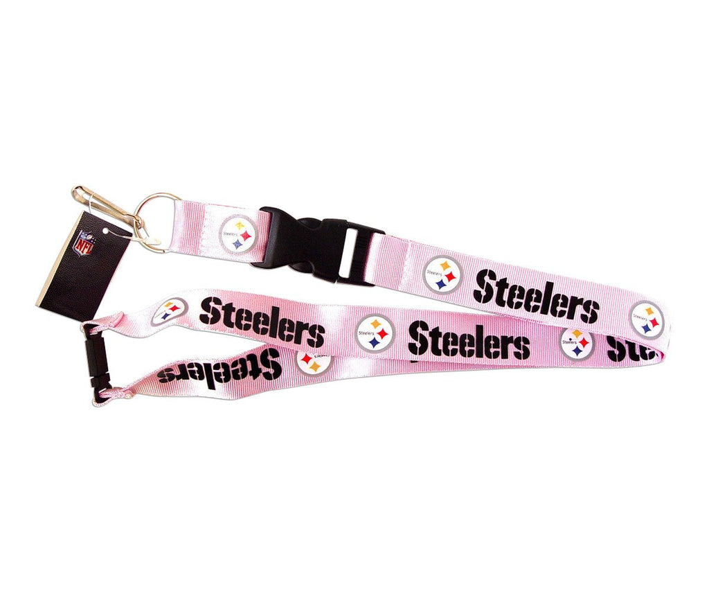Nfl Pittsburgh Steelers Team Lanyard, Pink
