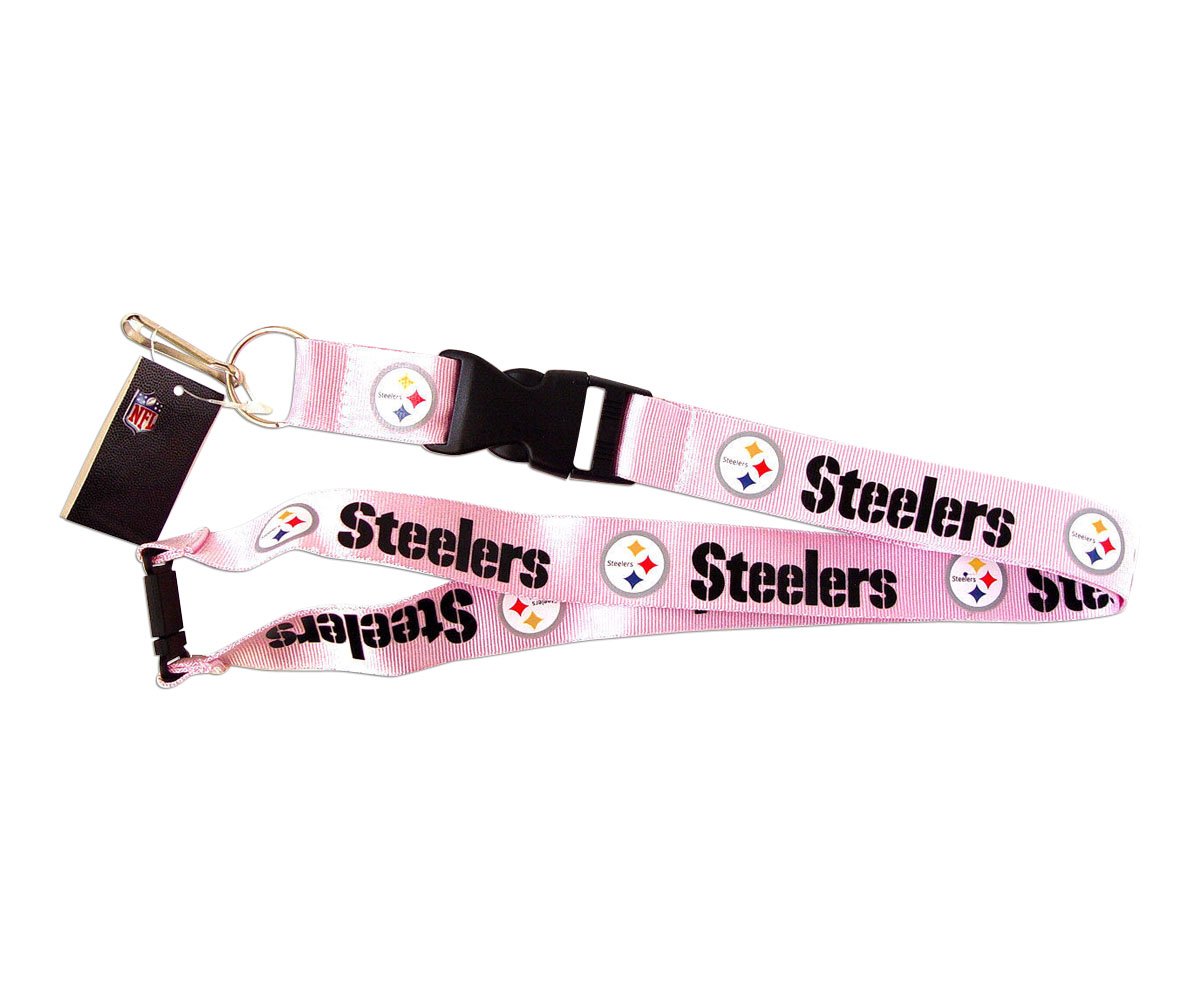 Nfl Pittsburgh Steelers Team Lanyard, Pink