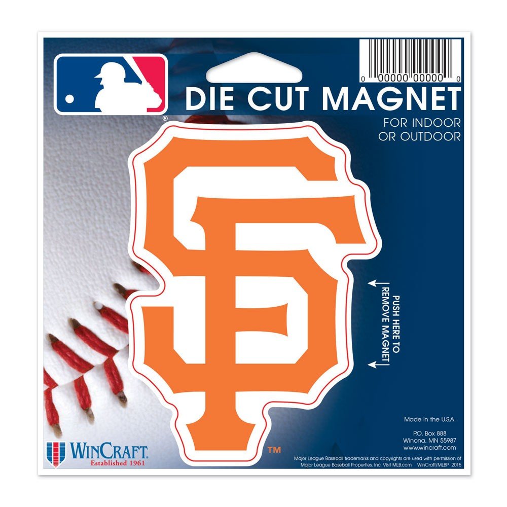 WinCraft MLB San Francisco Giants Die Cut Magnet, 4.5 x 6