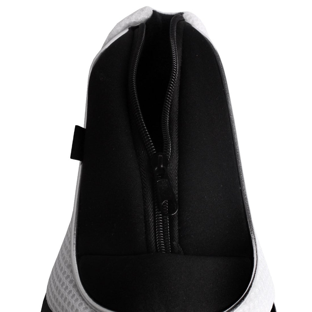 Andux Golf 460Cc Driver Fairway Wood Head Covers With Zipper Closure Set Of 3 (Black/White)