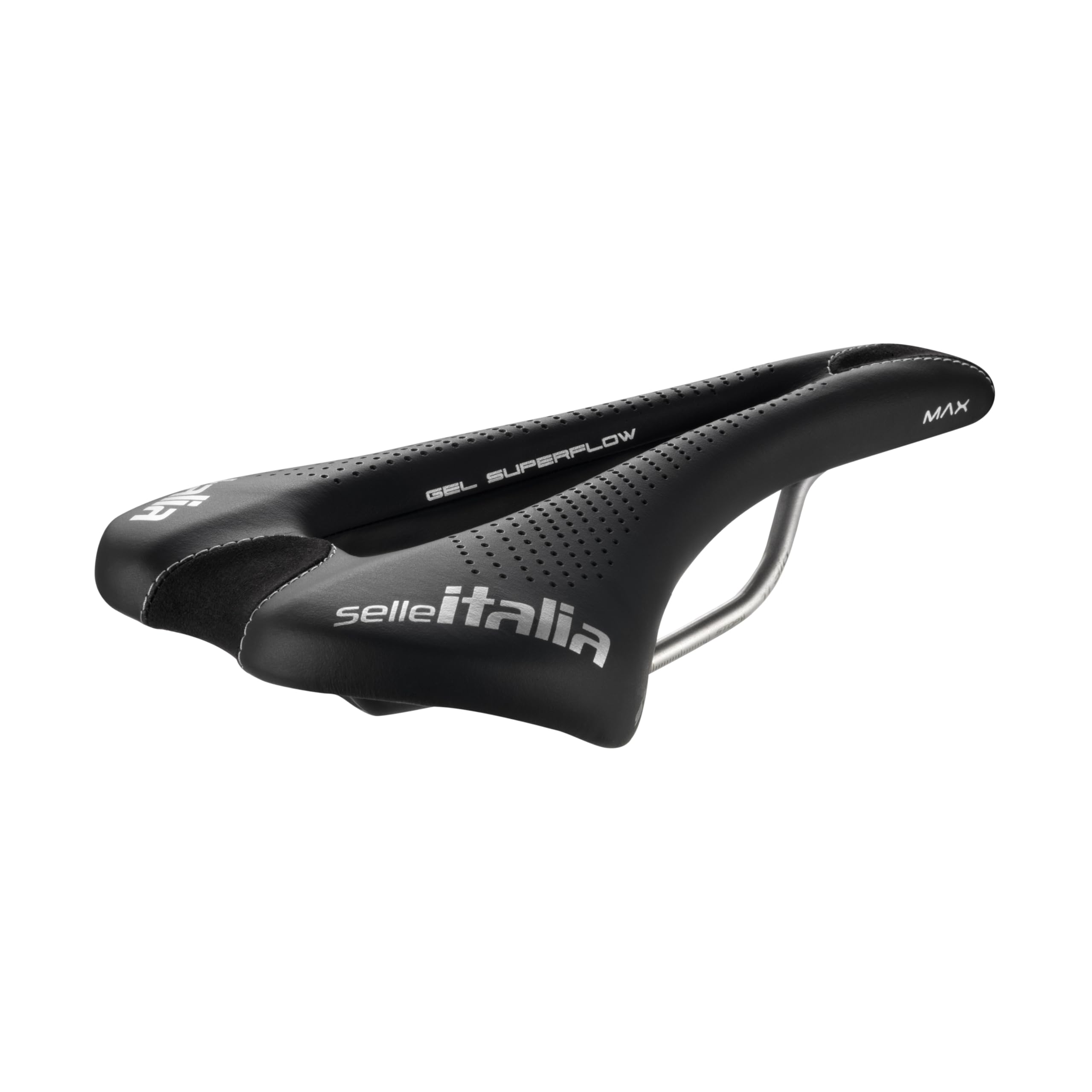 Selle Italia Max SLR Gel SuperFlow Road Bike Saddle - Comfortable MTB and Road Bike Seat for Men and Women - 275 x 145mm, 280g, 