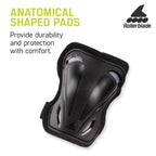 Rollerblade Skate Gear Knee Pad Protective Gear, Unisex, Multi Sport Protection, Black, Small