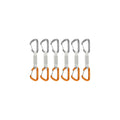 Mammut Sender Wire 6-Pack Quickdraws - Light Grey/Gold 12cm