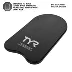 Tyr Classic Kickboard For Swim Training, Black, 20 X 11.5 Inches