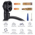 Bike Pump, Mini Bicycle Pump Portable Bike Floor Pump With Presta And Schrader Valves Aluminum Alloy Floor Bicycle Air Pump Comp