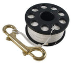 Scuba Choice Scuba Diving Compact Finger Spool, 150, White Line