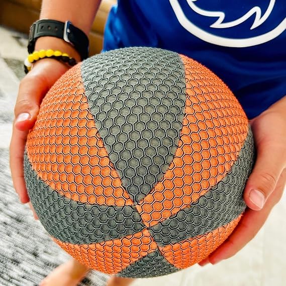 Safe Sport Gear The House Basketball - HouseHoops Soft Basketball - Realistic Texture and Bounce - Will Not Scuff or Scratch Flo