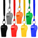 Hipat Whistle, 12 Packs Sports Whistles With Lanyard, Loud Crisp Sound Whistle Bulk Ideal For Coaches, Referees, And Officials