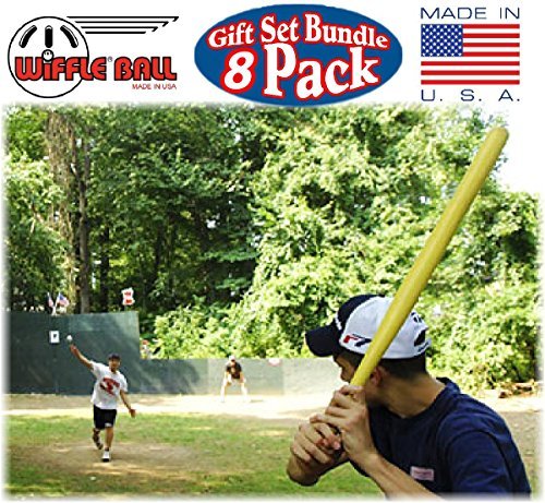 Wiffle Ball 6 Baseballs Official Size 6 Pack, And Wiffle Ball 32 Bats 2 Pack Bundle Set, Nois Tissue Pack Included