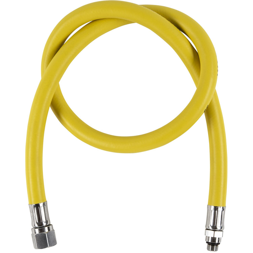Ist Yellow 60 Inch Low Pressure Rubber Regulator Hose With Screw On Valve Fittings