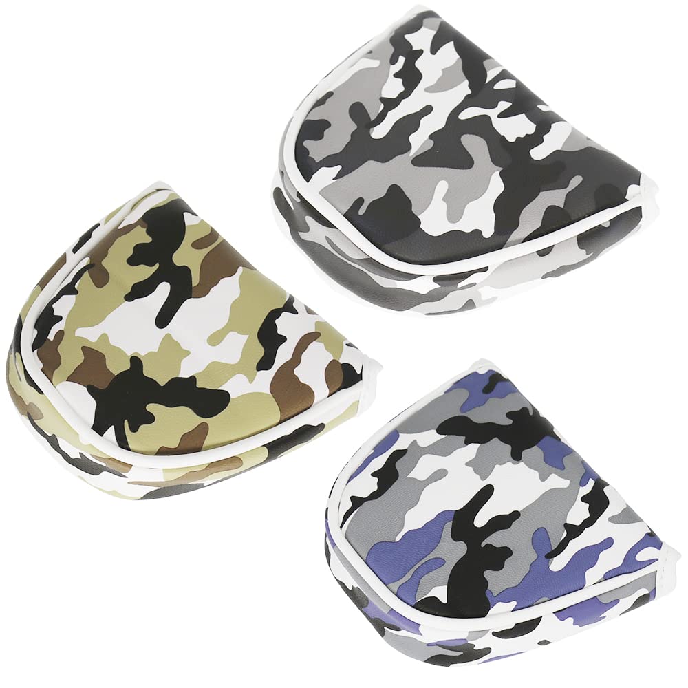 Histar Golf Mallet Putter Cover Headcover Camouflage Pattern Head Protective Bag (Camouflage Gray)
