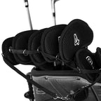 8Pc Meshy Golf Iron Covers Set - Superior Club Protection - Numbered For Easy Identification - Black