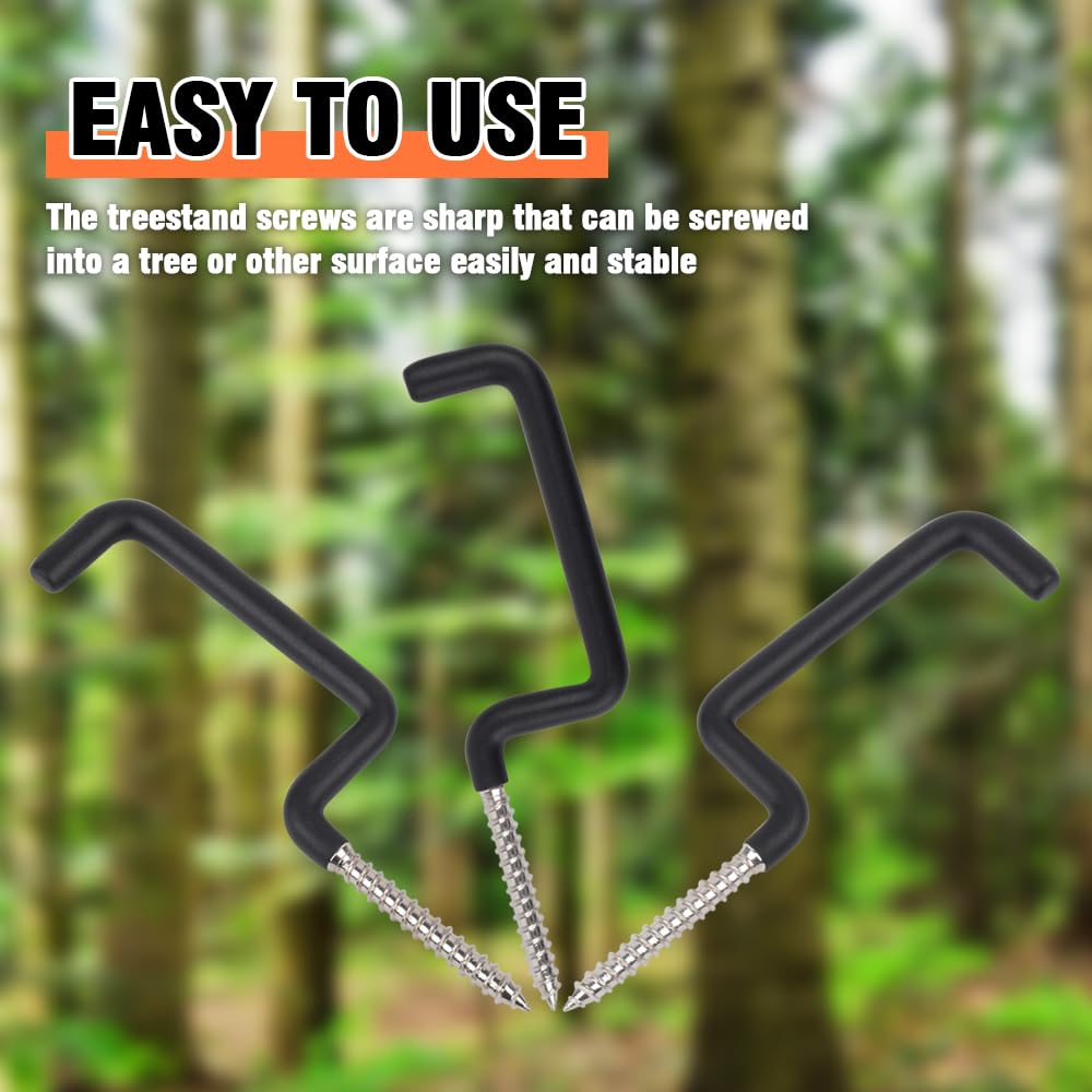Sheng-Rui Archery Bow Hook Holders Real Tree Stand Bow Hangers Bow Gear Accessory For Outdoor Hunting (3Pcs/Pack)
