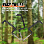 Sheng-Rui Archery Bow Hook Holders Real Tree Stand Bow Hangers Bow Gear Accessory For Outdoor Hunting (3Pcs/Pack)