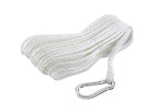 Attwood 11714-2 Hollow Braided Polypropylene Anchor Line 1/4'' X 50', White