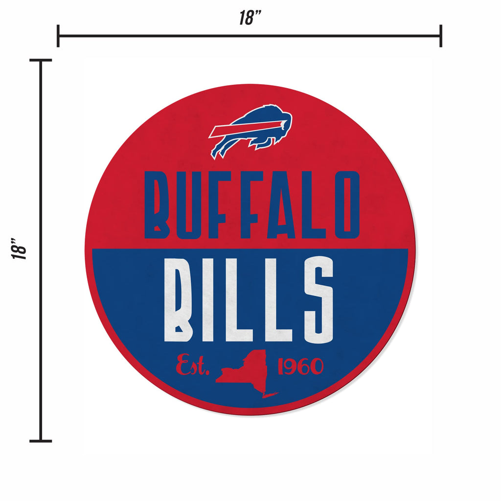 Rico Industries Nfl Football Buffalo Bills Classic Shape Cut Pennant - Home And Living Room D  Cor - Soft Felt Ez To Hang