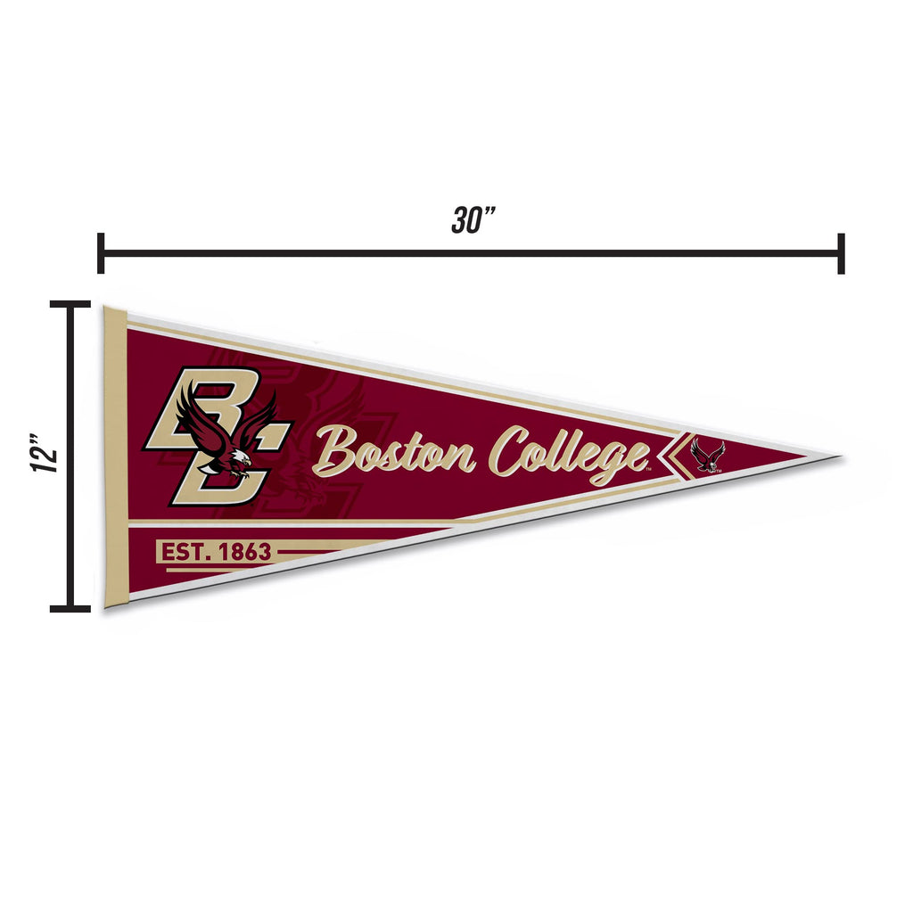 Rico Industries Ncaa Boston College Eagles Classic 12'' X 30'' Felt Wall D  Cor Pennant - Great For Home/Bed Room/Man Cave D  Co
